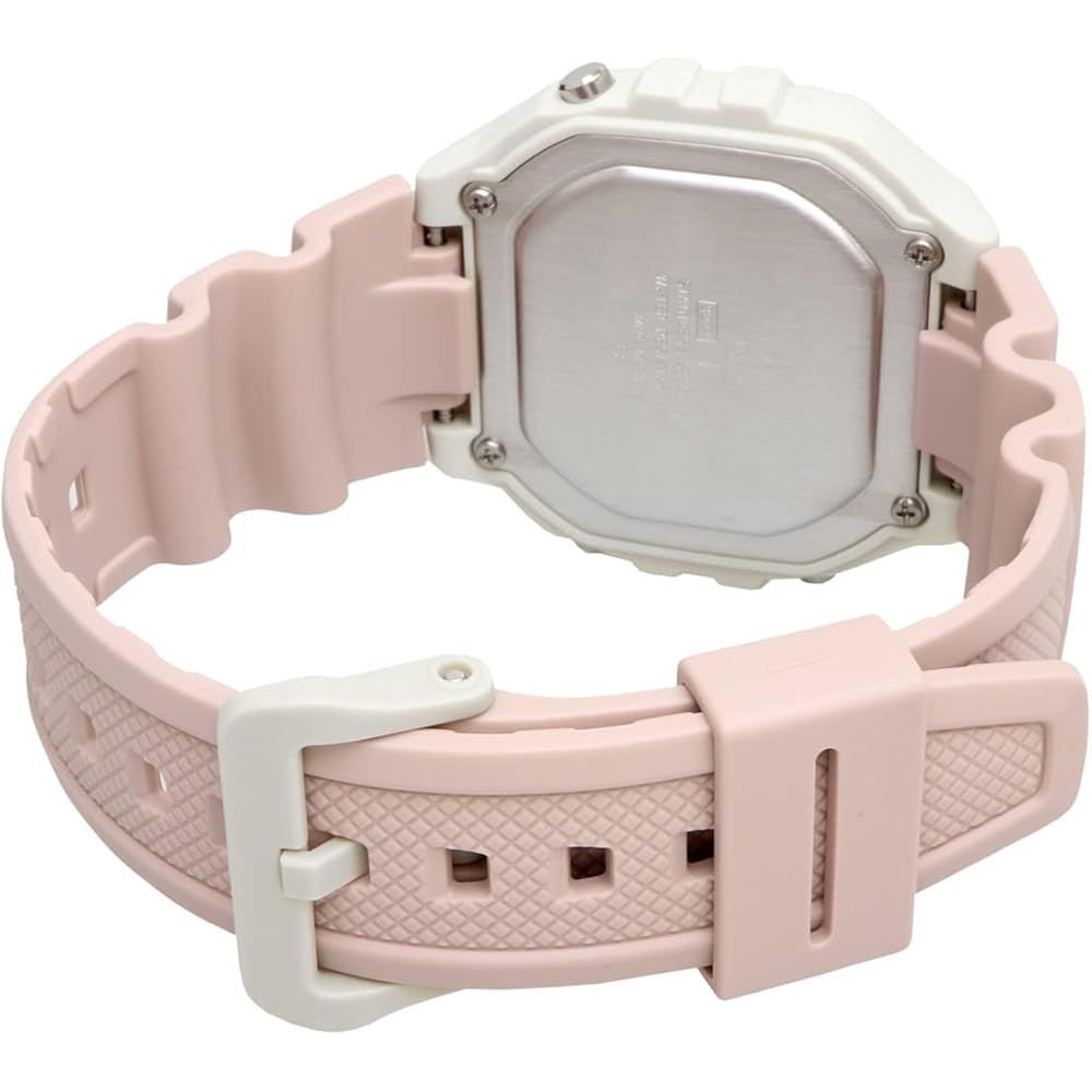 Casio Стандартные цифровые часы W-218HC-4A2V Розово-бежевые Унисекс Легкие Водонепроницаемые