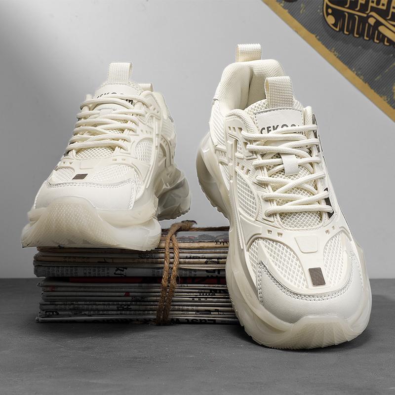 Модные мужские сетчатые кроссовки на открытом воздухе на платформе для тенниса, нескользящие, удобные, дышащие, повседневные, для бега, модные туфли для тенниса Para Hombre