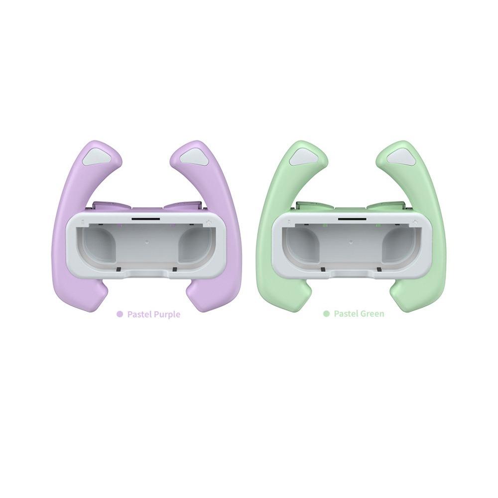 Steering Wheel Controller for Nintendo Switch & Switch OLED, Racing Games Removable Accessories Joy Con Controller Grip for Mario Kart, Pack of 2