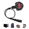 English Standard Plug To Figure Eight Power Supply Conversion Line UK 3 PIN To IEC320 C7 2 Hole Power Cable