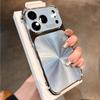 Роскошный чехол с покрытием, текстурой CD, лазерной эстетикой для iPhone 17 Air 16 15 14 13 Pro Max Plus, ослепляющий, цвета Аврора, броня, противоударная крышка