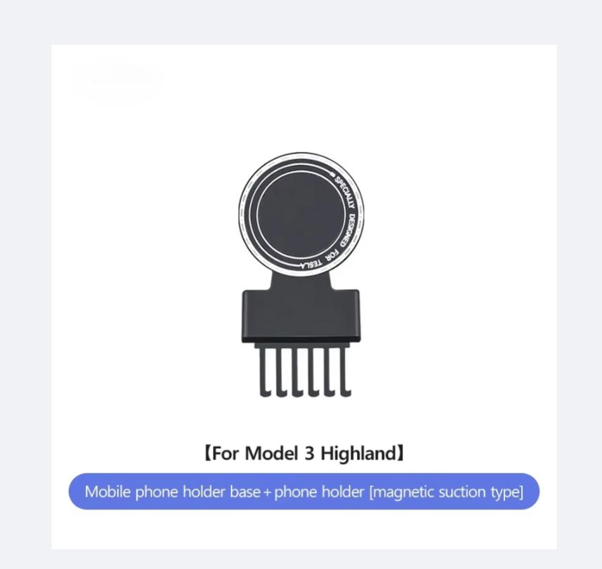 Автомобильный держатель для телефона для Tesla Model 3 Highland 2025 2025, вращающийся на 360°, магнитный автомобильный держатель для телефона для GPS-навигации, поддерживает MagSafe
