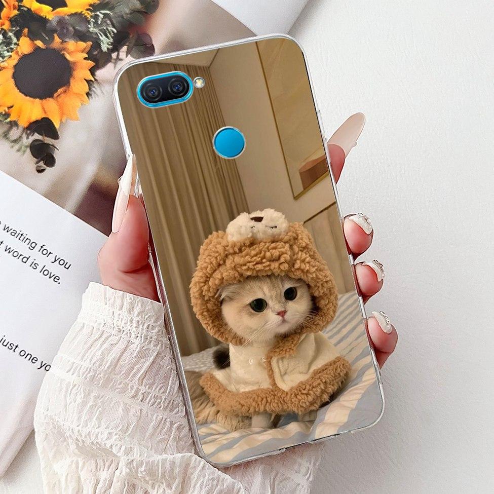 Clear For Oppo A12 CPH2077 CPH2083 Cover For Oppo A12 Case Luxury Butterfly Love Fashion Flowers Cool Lion Cute Painted