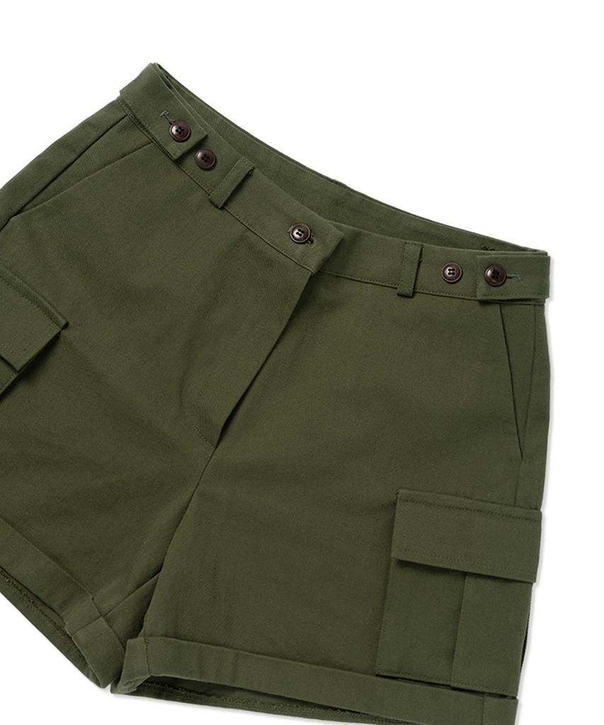 WITHOUT SUMMER Roll-Up Cargo Shorts_Khaki