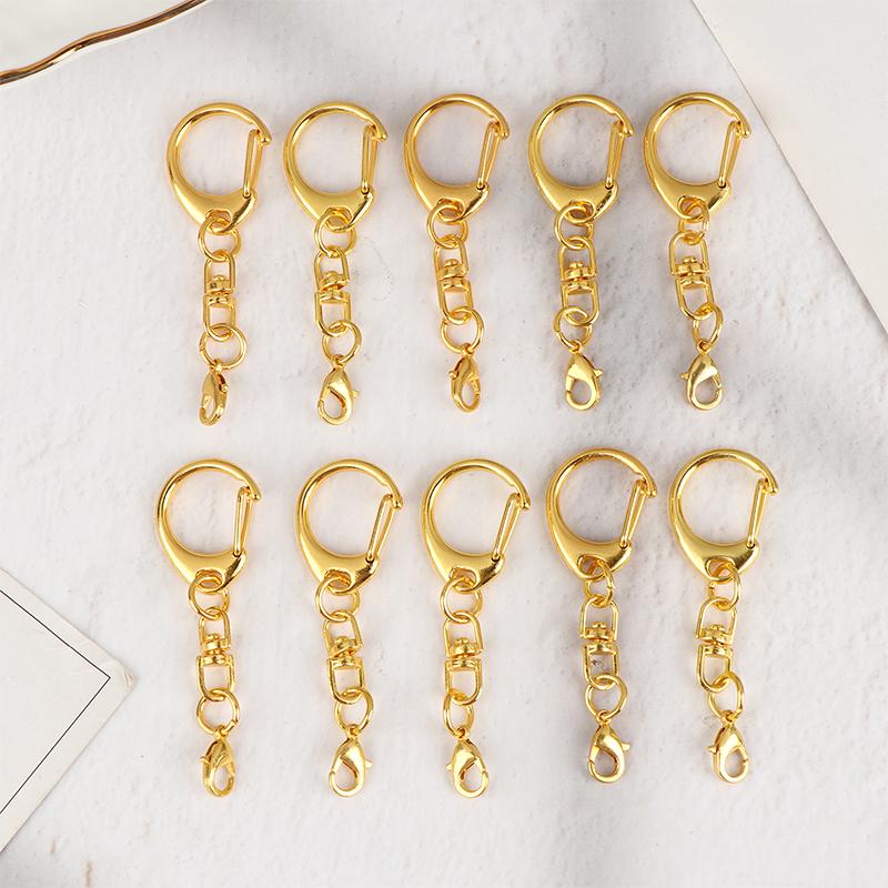 5/10/20 шт. D-образный замок-лобстер, соединитель цепочки для фурнитуры для изготовления ювелирных изделий своими руками, аксессуары для брелока