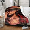 1PC One Piece Monkey D Luffy Patterned Flannel Blanket Suitable For All Seasons For Home Decor Warmth And Comfort Gifts Holiday Present