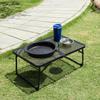 Camping Folding Table Outdoor Picnic Table Foldable Beach Table Mesh Top Grill Table