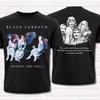 Футболка с принтом тура Black Sabbath Heaven and Hell - Двусторонняя печать, свободный крой, мужская, с коротким рукавом, винтажная, рок-группа