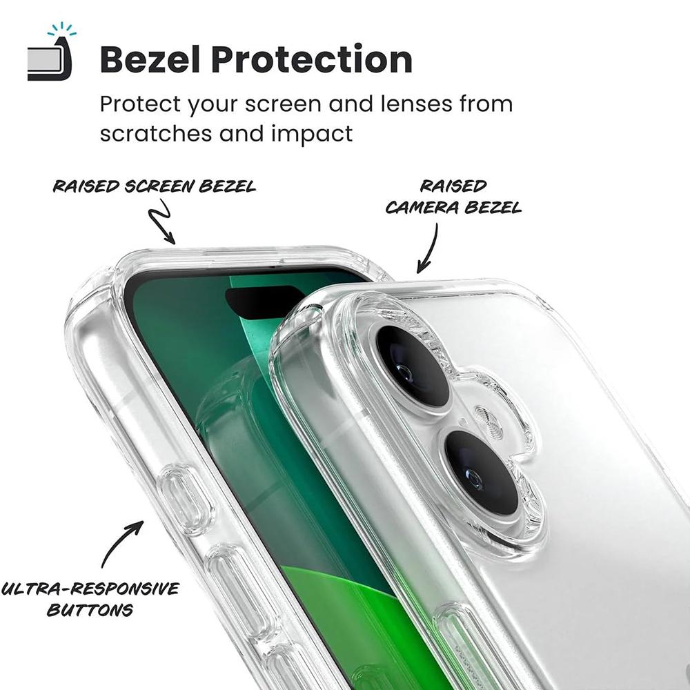 Кристально прозрачный силиконовый мягкий чехол для iPhone 17 Air 16 16e 15 14 Plus Mini 11 Pro Max Ультратонкий прозрачный чехол-оболочка 17