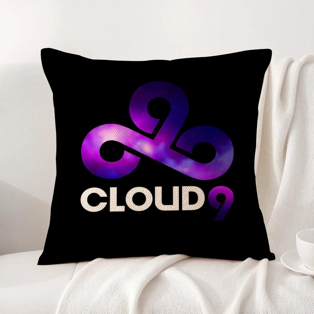 Классическая подушка-чехол C-Cloud-9 Летняя прохлада Льняная ткань Двусторонний принт Наволочка Диван Домашний декор Подарок