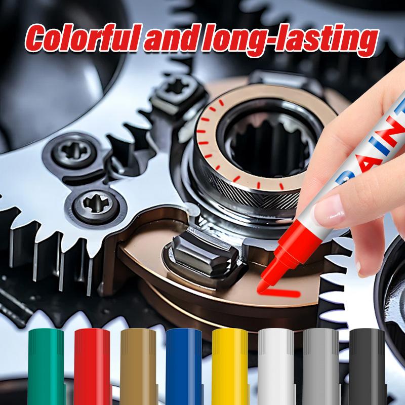 Xiaomi 8 Color Permanent Paint Pen Set Waterproof Cars Wheel Tire Oily Pen Auto Rubber Tyre Colorful Graffiti Touch Up Paint Marker