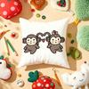 Happy Monkey Cushion Cover Soft Short Plush DoubleSided Printing Home Decor Machine Washable Pillow Case Gift
