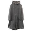 Косметика THE RERACS 19FW сделано в Японии Шерстяное пальто с капюшоном 36 серый Женский Б/У