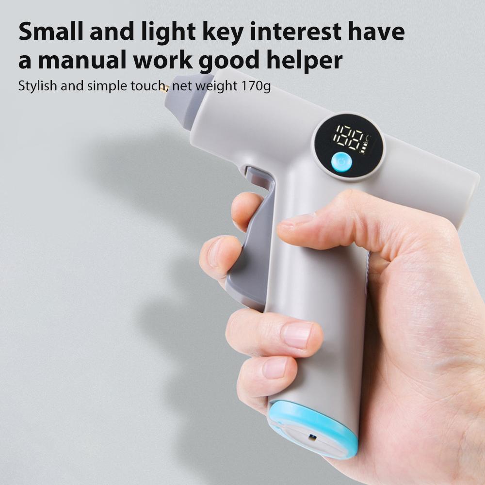 25 Вт Беспроводной электрический пистолет для горячего расплава с цифровым дисплеем, ручной, перезаряжаемый, с 22 клеевыми стержнями, инструменты для рукоделия