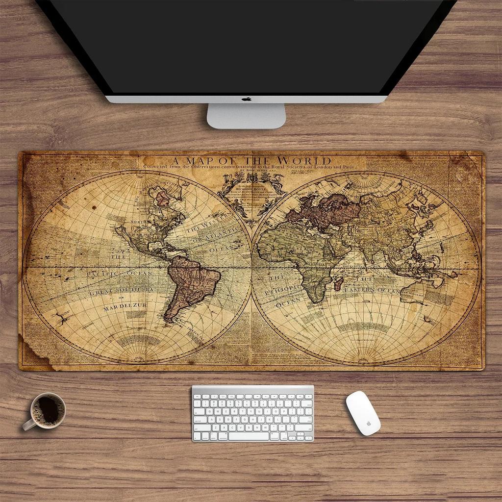 Древняя карта Средиземья Коврик для мыши Большая площадь XXL Игровой Офисный Настольный компьютер Ковер Коврик для стола для ноутбука Настольный коврик Ковер для клавиатуры