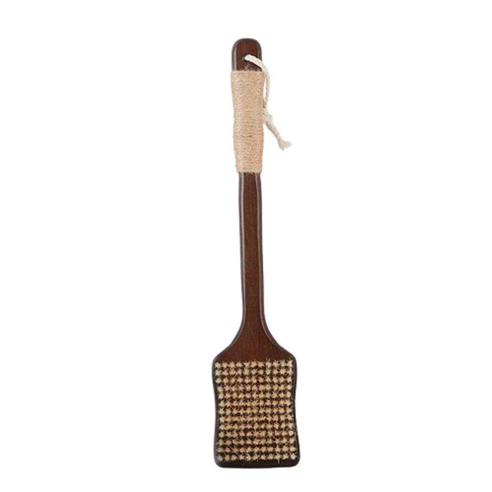 Wood Long Handle Brush Soft Bristles Back Scrubber Bath Exfoliating Brush  Bathroom Tools