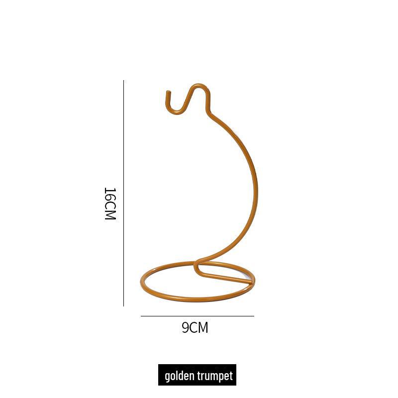 Micro Landscape Glass Hanging Bottle with Iron Hook and Rack for Ecological Plant Display