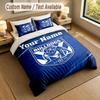Bedding Set 1 Duvet Cover 2 Pillowcases Canterbury-Bankstown Bulldogs Print Soft Bed Linen Bedroom Decor