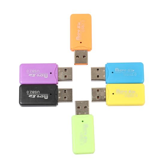 Mini Portable USB 2.0 High Speed Micro SD TF T-Flash Memory Card Reader Adapter