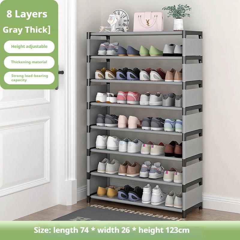 Пылезащитное хранение обуви 7-слойная стойка для обуви органайзер компактный угловой вход регулируемый для коридора гостиной общежития