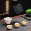 Thousand Li Rivers & Mountains Portable Ceramic Tea Set