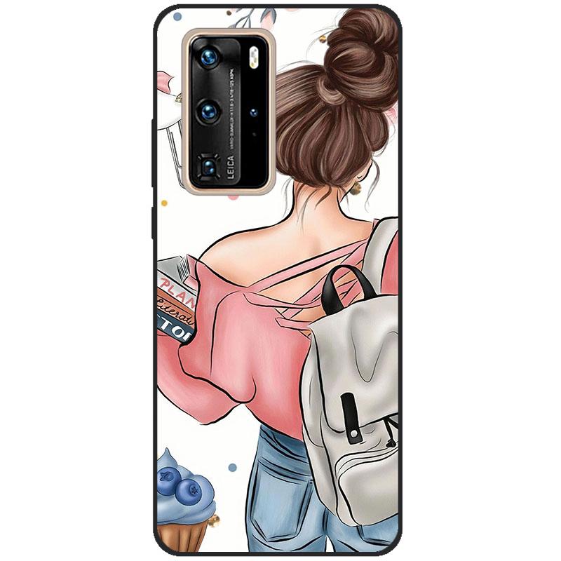 phone case For Huawei P40 Case cover Soft Silicon TPU coque for Huawei P40 Pro P40Pro P 40 Bumper Fundas full 360 Protective