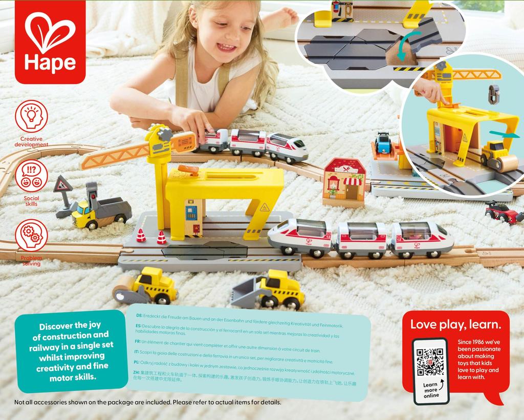 Hape Construction Vehicle Set E3878