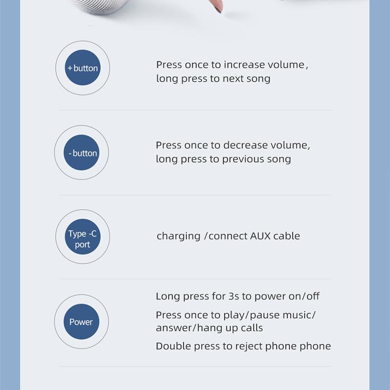 USAMS TWS Беспроводные наушники-вкладыши Bluetooth 5.0 HIFI Стереонаушники с глубокими басами Складная гарнитура со сроком службы батареи 100 часов для iPhone Android