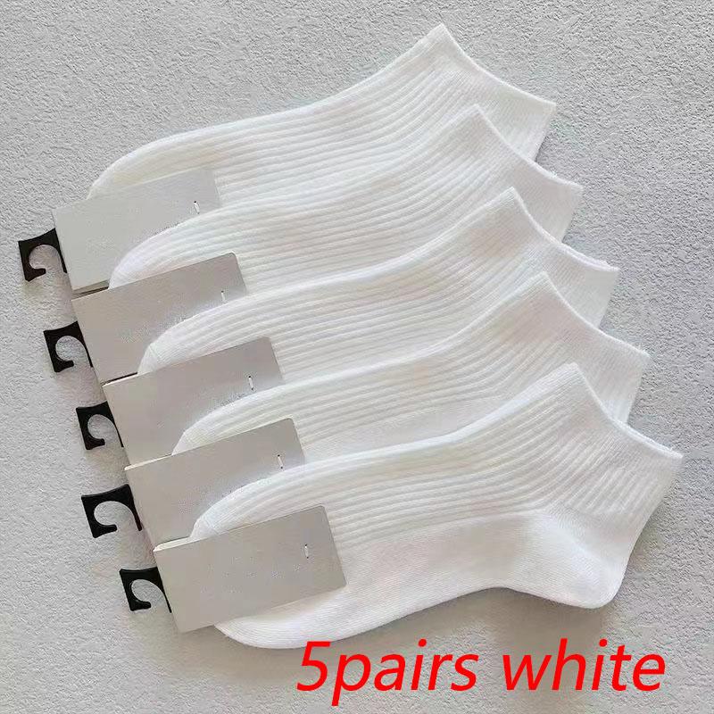 5 пар носков, однотонные носки унисекс, весна-лето, белые, черные короткие носки, дышащие носки для женщин и мужчин