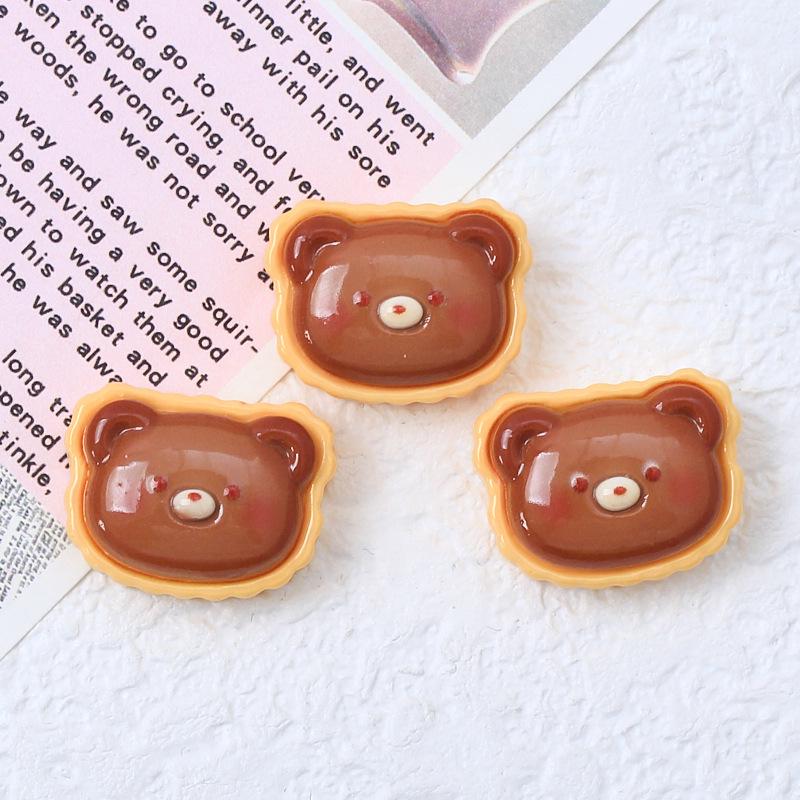 Little Bear Resin Accessories: Biscuit Toy Cream Glue for Phone Cases, Jewelry, Hair Clips, and More