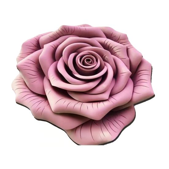 3D Коврик для пола в виде розы, Впитывающий Цветочный коврик для ванной с нескользящей основой, Реалистичный Цветочный декоративный ковер для спальни, гостиной, прихожей