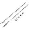 VEVOR Linear Guide Rail Set, SBR16 1500mm, 2 PCS 59 in/1500 mm SBR16 Guide Rails and 4 PCS SBR16UU Slide Blocks