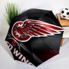 Detroit Red Wings Crest Umbrella 8-Frame for Travel, Camping, Casual Lightweight Portable Umbrella, Essential for Every Family Holidays Gift