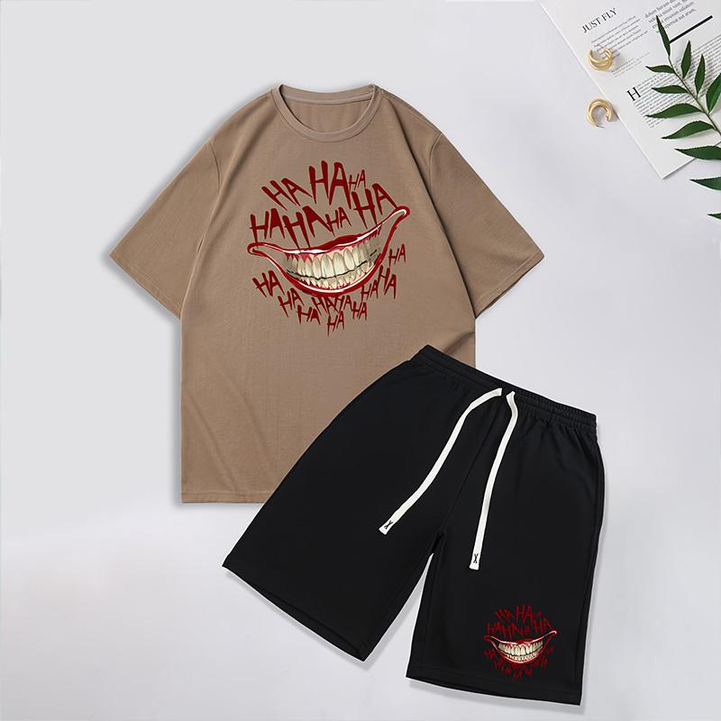 Модный мужской повседневный винтажный костюм, летний дышащий освежающий костюм в пляжном стиле с принтом 3D тигра, свободный мужской топ большого размера