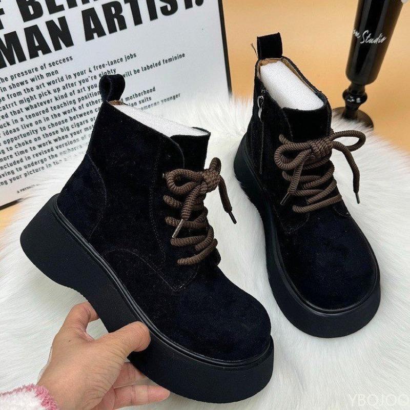 Women's Winter New Height Increasing Plush Warm Short Boots Simple Comfortable Daily Casual Thick Soled Women's Shoes