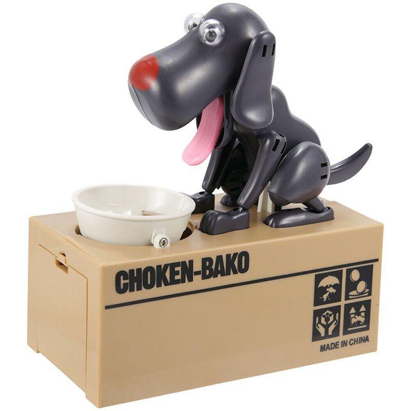 Очаровательная копилка в виде щенка с забавным автоматическим действием поедания для детей