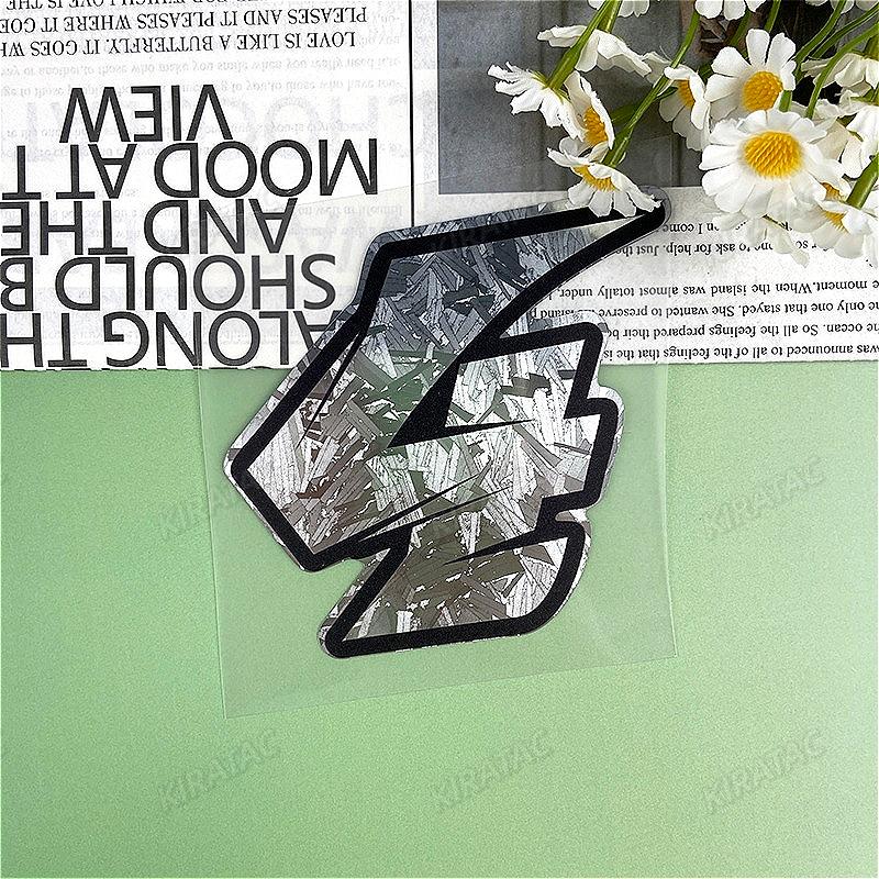 1PC Silver Carbon Fiber Motorcycle Number Stickers Waterproof Universal Vinyl Decals for BMW KTM YAMAHA Kawasaki Suzuki Honda