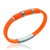 Les Trésors De Lily [K9361] - Orange 'Coloring' Silicone Bracelet - 8 Mm