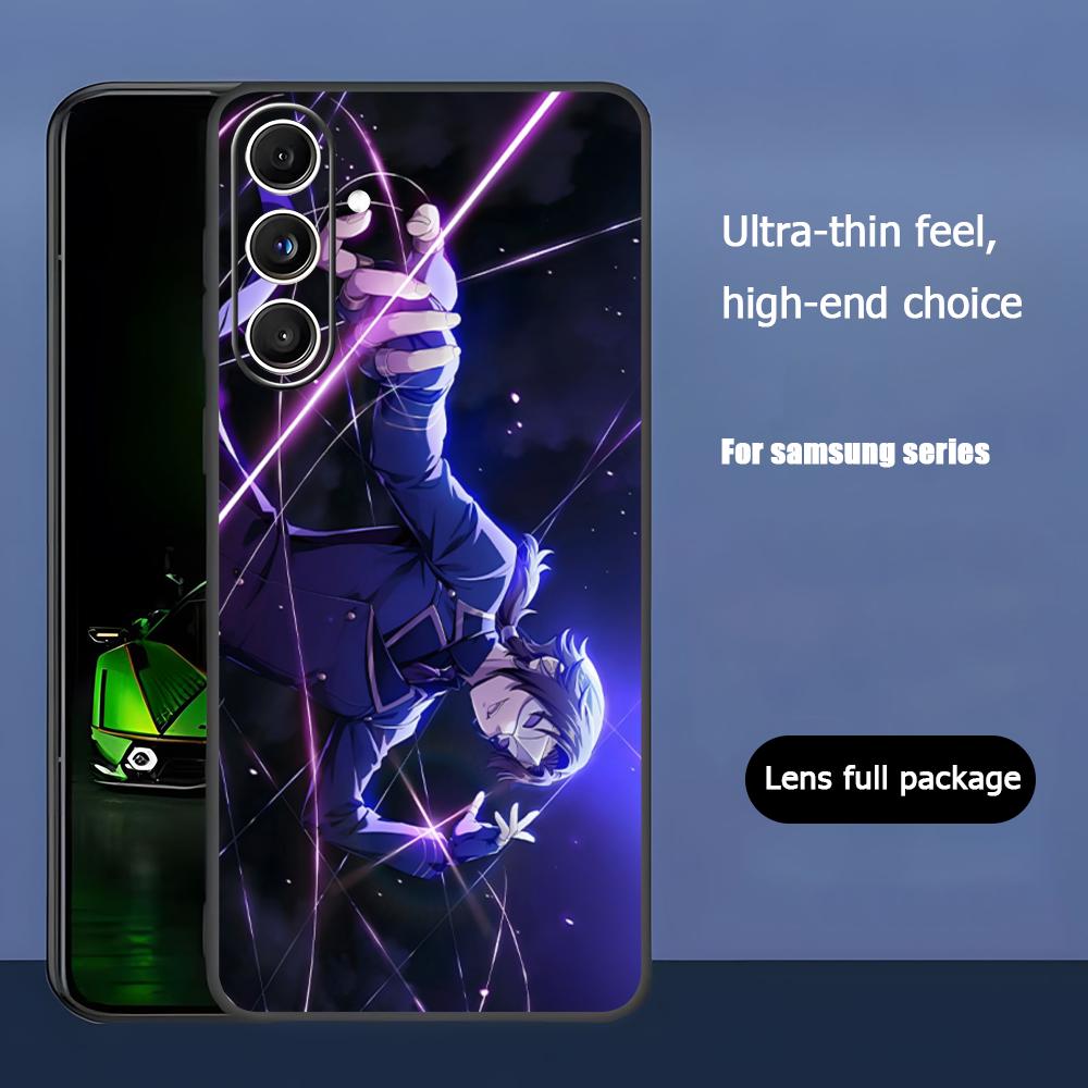 Чехол для телефона с аниме 'Превосходство в тени' Для Samsung Galaxy S25 S24 S23 S22 S21 S20 Plus Ultra Note20 Мягкий Черный