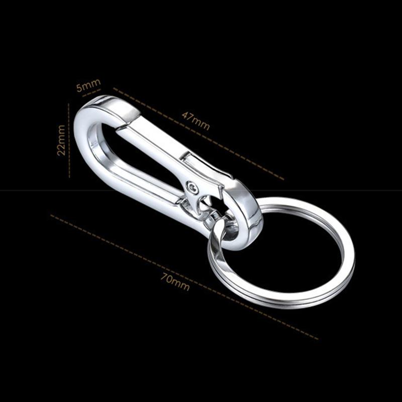 Мужской брелок с пряжкой в виде тыквы из нержавеющей стали, зажим для ремня, анти-потерянная пряжка, повесить