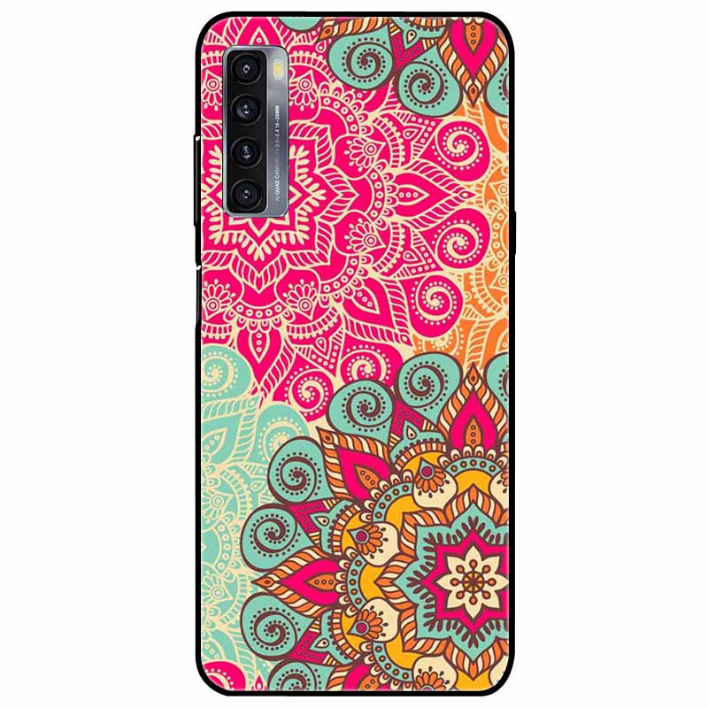 For TCL 20L Plus Case 20L+ Silicone Soft Shockproof TPU Back Cover for TCL 20S 20L Case Black Bumper Painted Funda TCL20S Capa