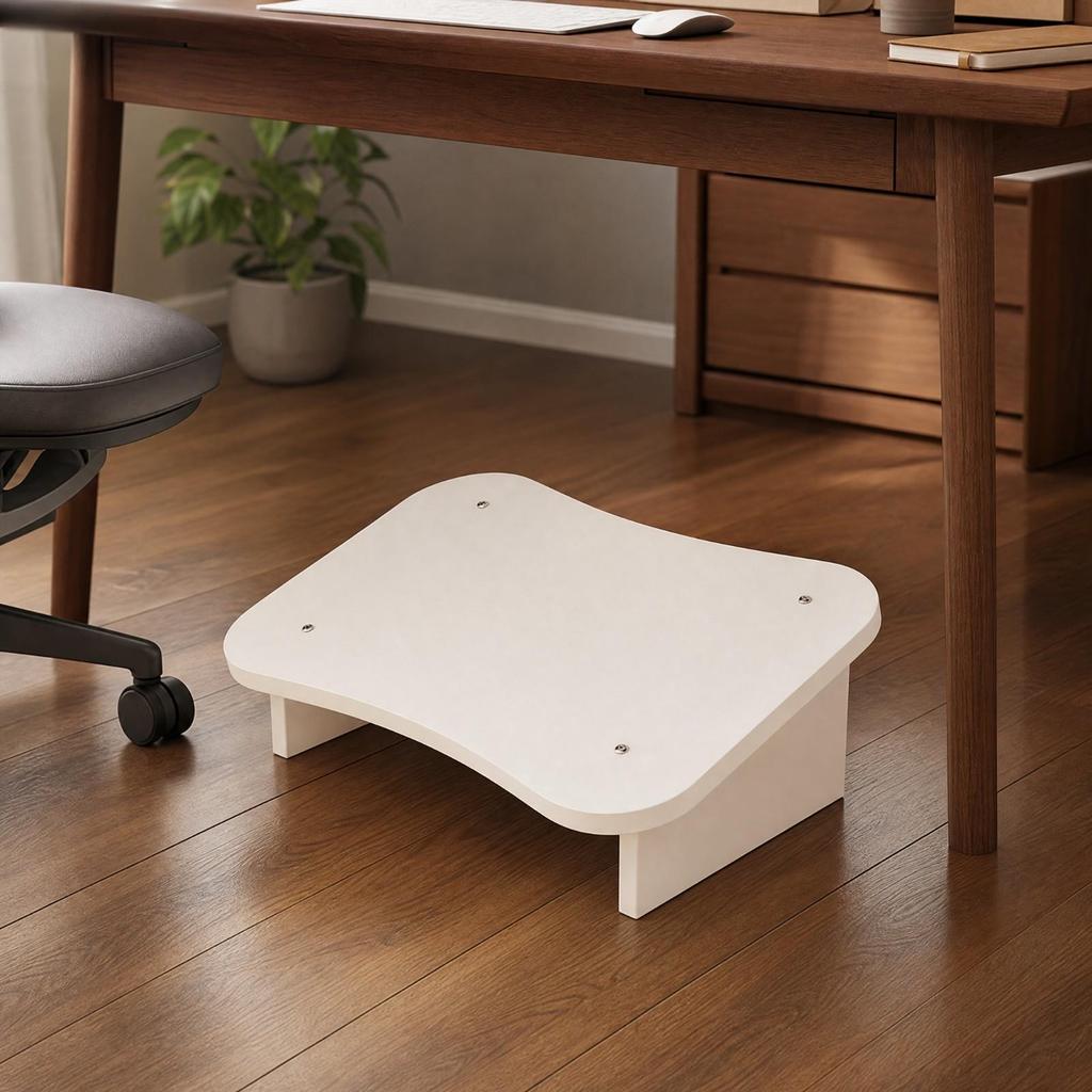 Office Footrest Stool LowProfile Freestanding Supportive Slanted Desk Foot Rest for