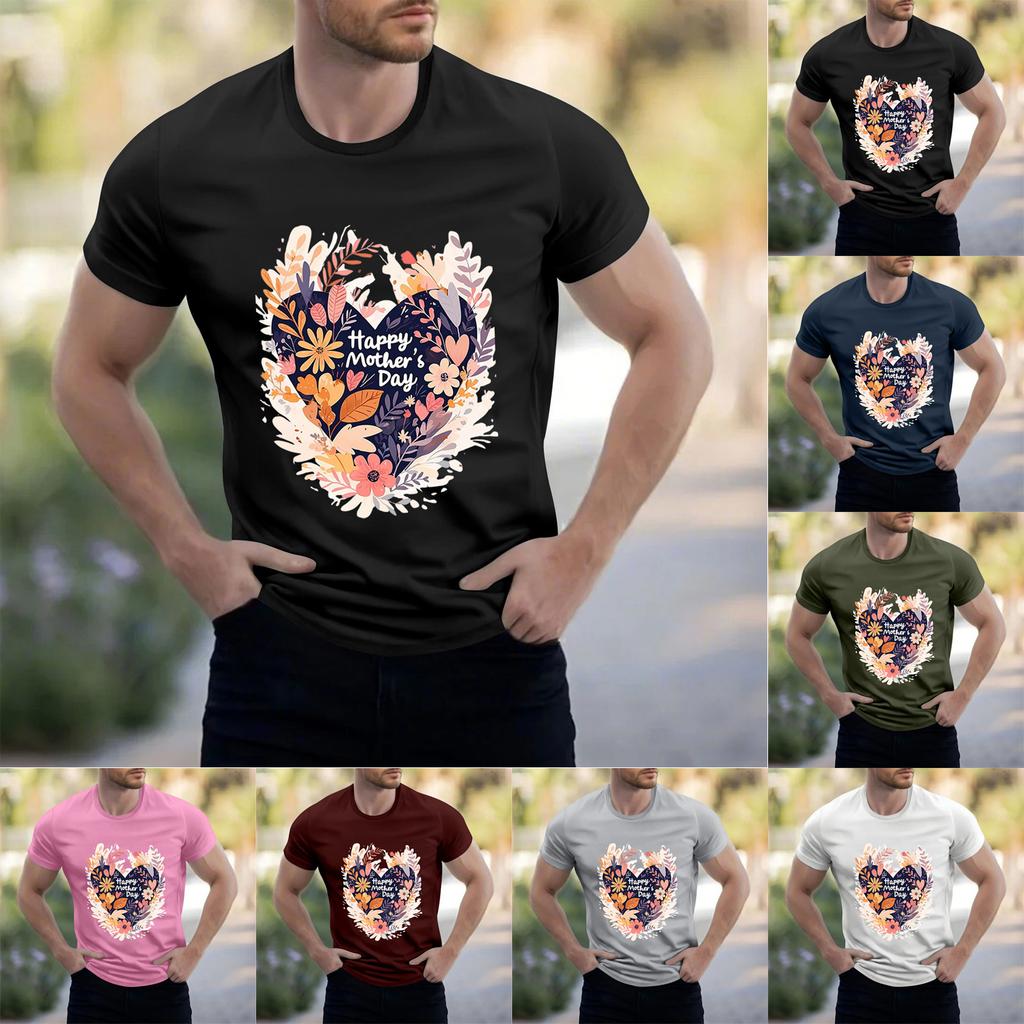 Men's Stand Collar Short Sleeve Shirt Loose Leisure Holiday Shirt Man