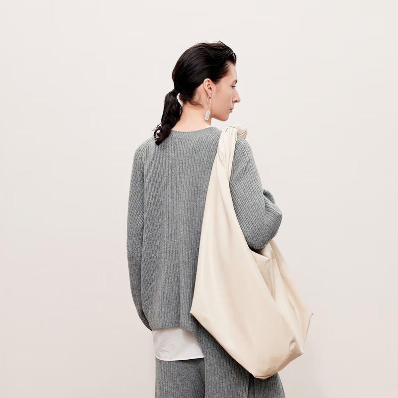 LESS 2024 Autumn Merino Wool Pullover Sweater