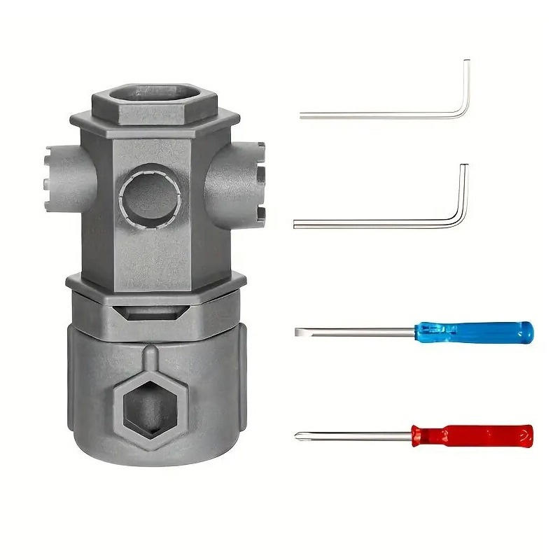 Многофункциональный ключ для кухни и ванной комнаты, универсальный инструмент для труб и кранов для труднодоступных мест