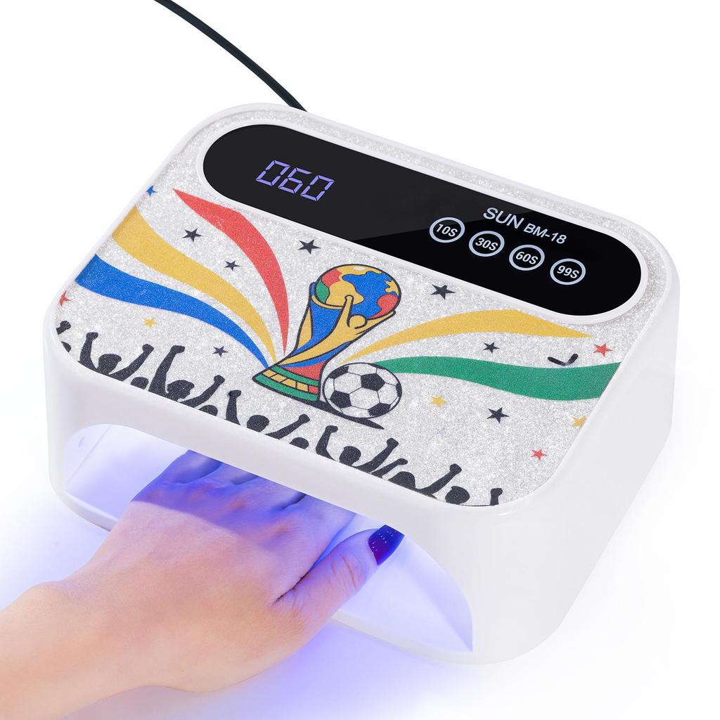 Перезаряжаемая беспроводная УФ-лампа для ногтей для быстрой сушки и полимеризации