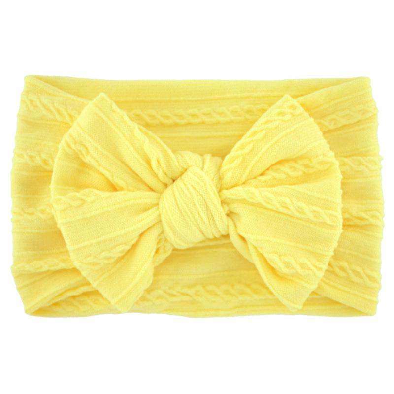 Baby Girls Bow Headbands, Soft Elastic Nylon Hairbands for Infants Toddlers
