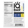 IQBAR Plant Protein Bar, Lemon Blueberry, 12 Bars, 45g (1.6oz) Each