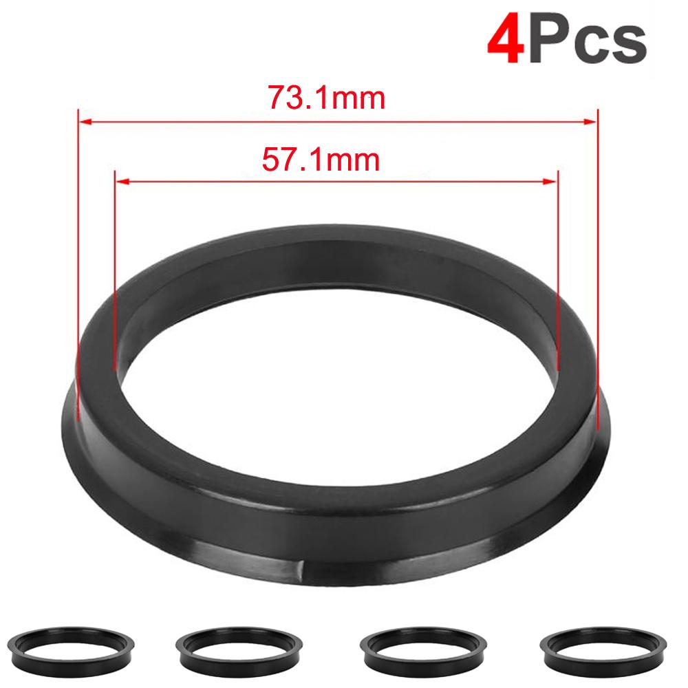 4Pcs/Set Car Accessories Plastic Wheel Hub Centric Ring 73.1 to 67.1 Wheel Hub Ring OD = 73.1mm ID = 67.1mm Wheel Center Ring
