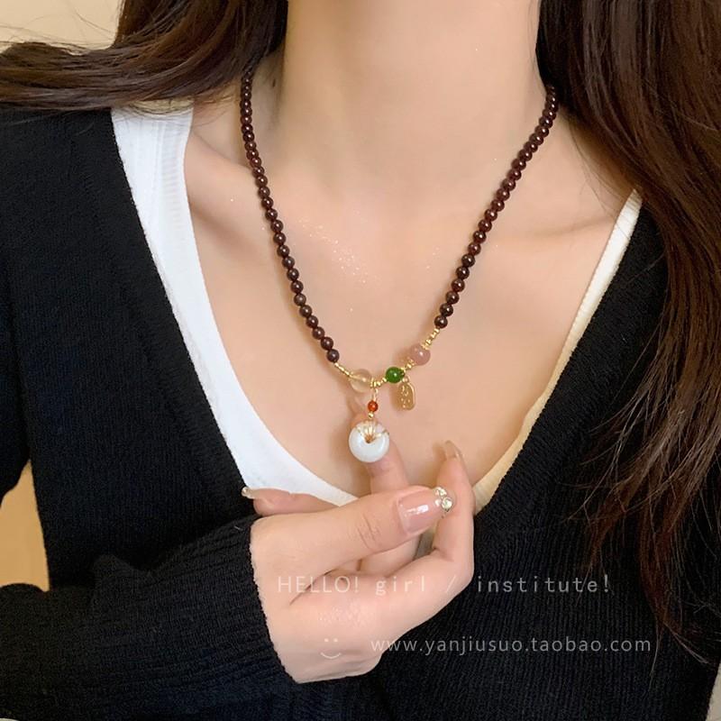 Elegant Pearl Pendant Necklace Women Minimalist Heart Charm Chain Titanium Steel With Gold Plating Lightweight